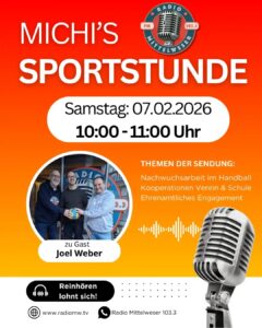 Joel Weber im Radio: Nachwuchsarbeit im Handball